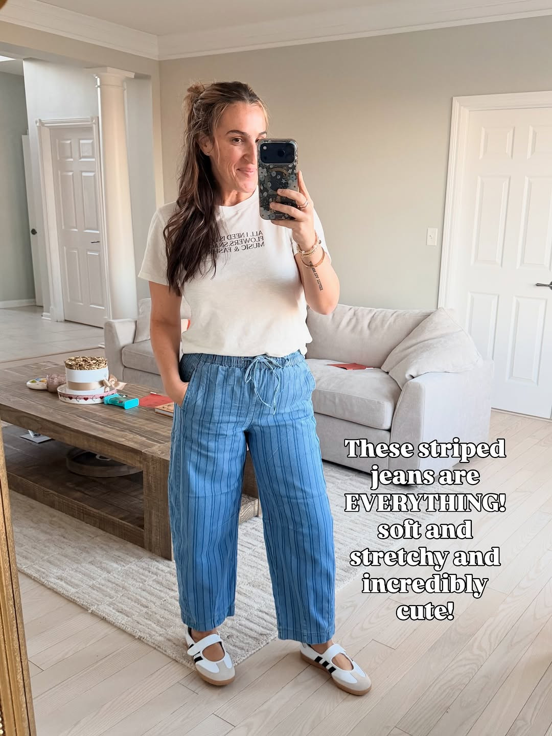 Wearing a size medium in all. Casual, chic, comfortable. Great for running around, pick up, or laying around!
#casualchic #momstyle #springoutfit 

 

#LTKmomlife #LTKOver40 #LTKMidsize