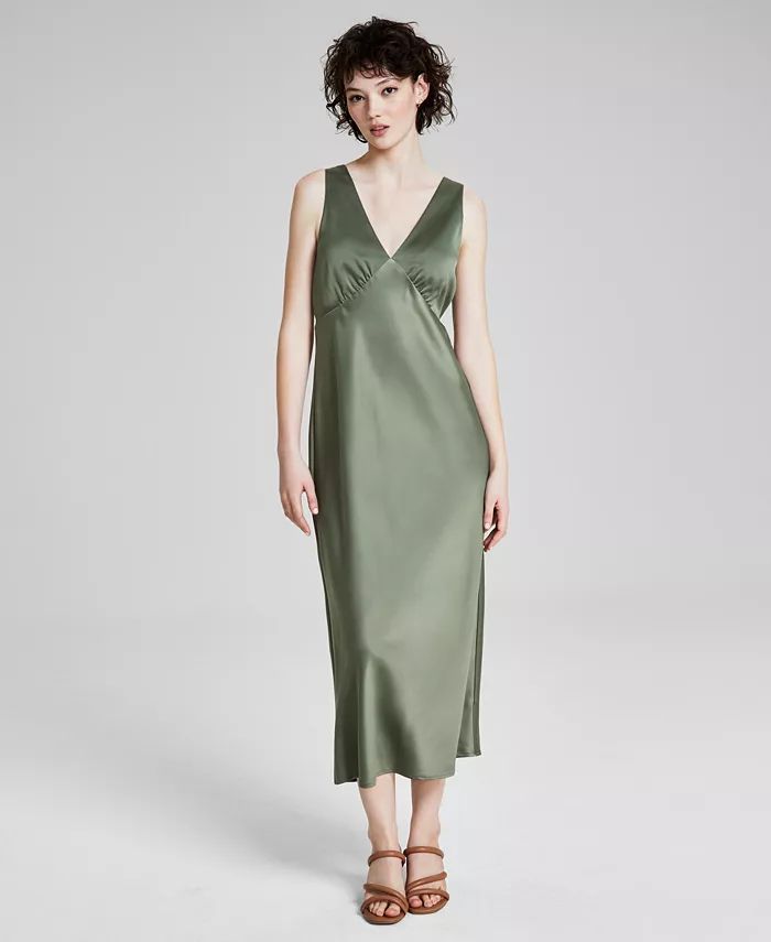 And Now This Women's Satin Sleeveless Maxi Dress, Created for Macy's - Macy's | Macy's