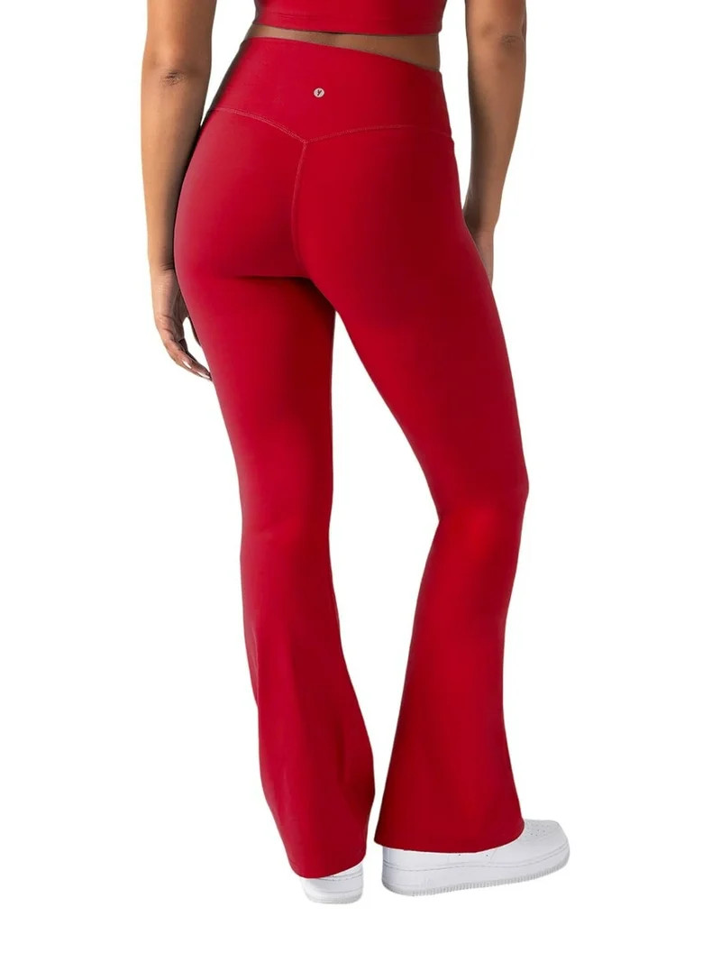 YITTY Active Women's UltraLuxe Kick Flare High Waist Legging, Athleisure, 4-Way-Stretch, Heated R... | Walmart (US)