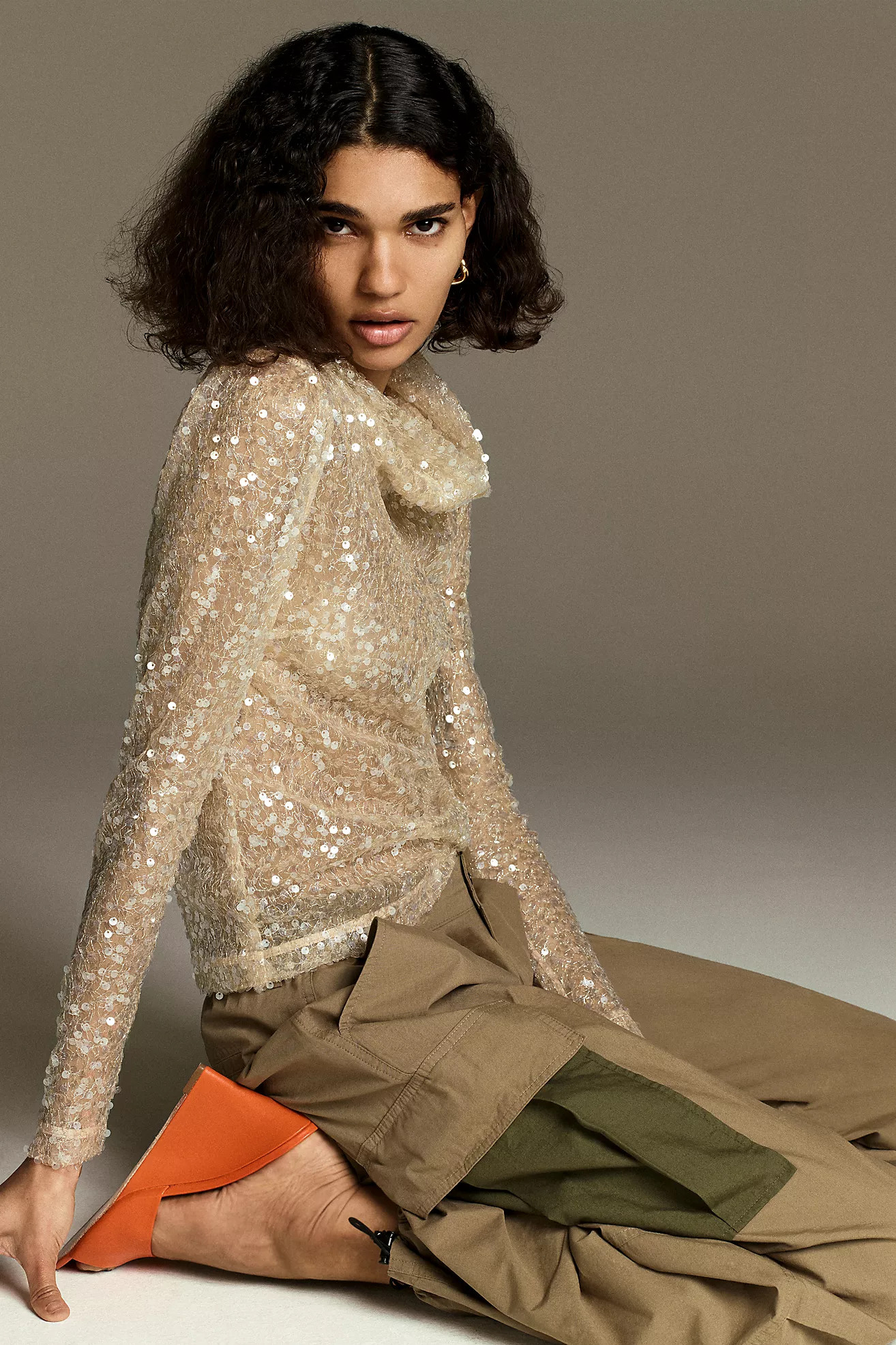 Sunday in Brooklyn Sheer Sequin Turtleneck | Anthropologie (US)