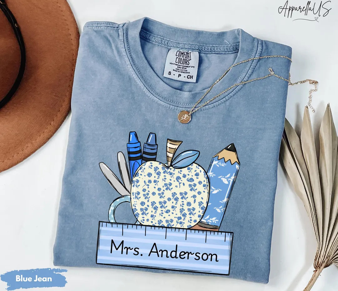 Comfort Colors® Custom Teacher Shirt, Custom Teacher Shirt, Teacher Gifts, Teacher Appreciation,... | Etsy (US)