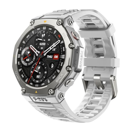 Amazfit T-Rex 3 Rugged Military Smart Watch 48mm, GPS (with Privacy), Offline Maps, Long Battery Life,328 Feet Water-Resistant, 170 Fitness/Sport Modes, AI, Voice Control, for Android or iPhone, Gray | Amazon (US)