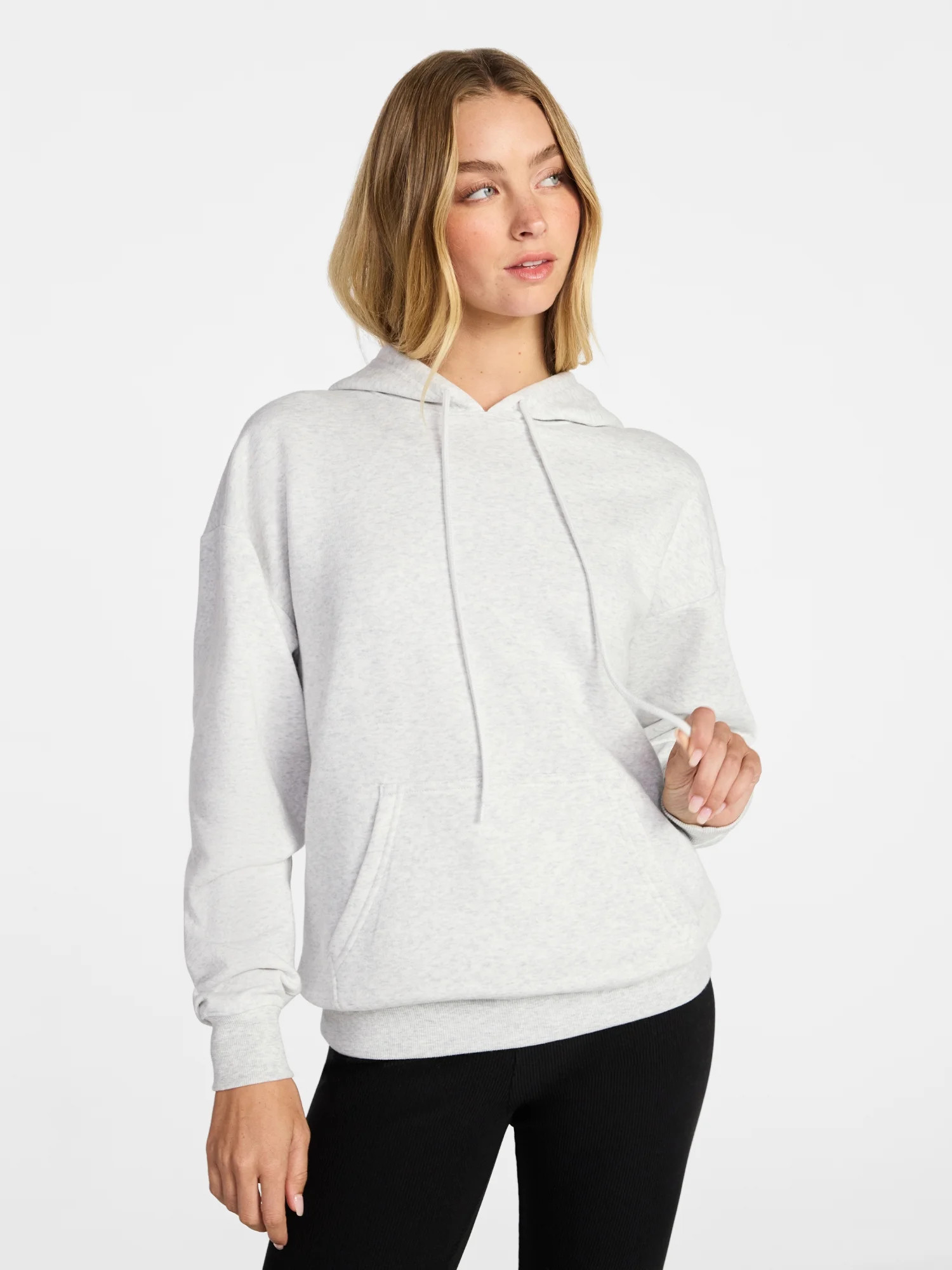 No Boundaries Essential Fleece Hoodie, Women's XXS-XXL | Walmart (US)