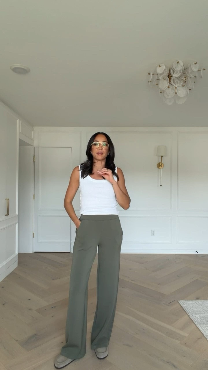 The entire Spanx site is 20% OFF with code LTK20!! This material is my favorite of all time for loungewear, travel and my go-to airport outfit! The moss green color is perfect for fall 🤩 Wearing size S tank, size S track jacket and size XS wide leg pant

#LTKSaleAlert #LTKSeasonal #LTKTravel