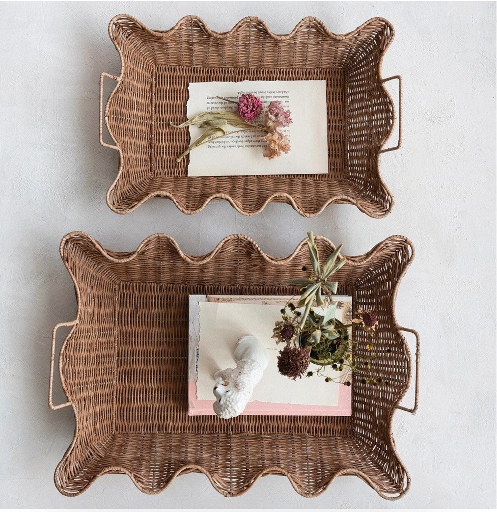 Rattan Scalloped Tray - 2 sizes

Bring warmth and texture into your home with this beautifully woven Rattan Scalloped Tray Set. Designed with soft, undulating edges and a natural finish, each tray adds an effortless, organic feel to any space.



#LTKMothersDay #LTKHome #LTKSeasonal