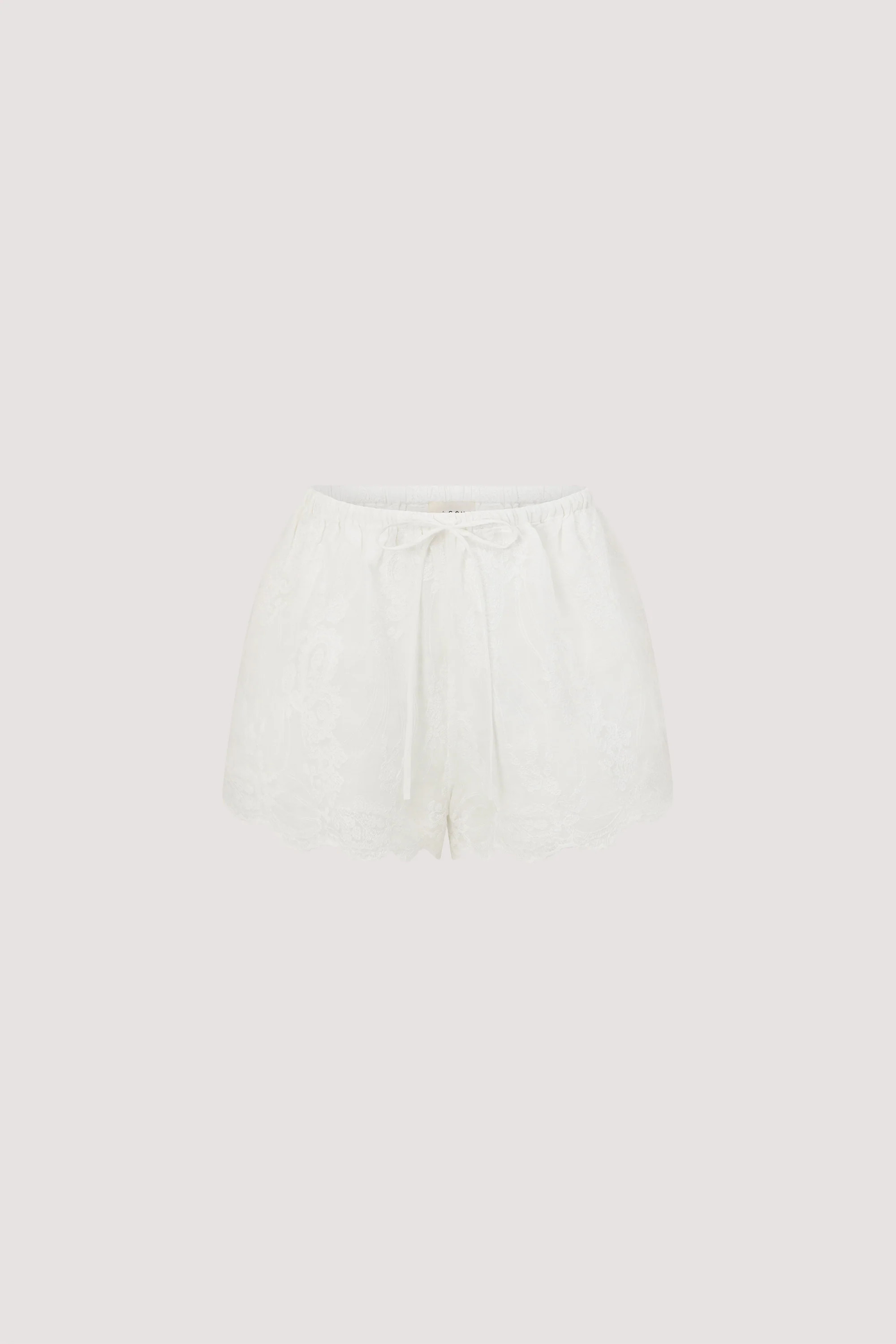 CORDELIA WHITE RAMIE SHORT | DISSH