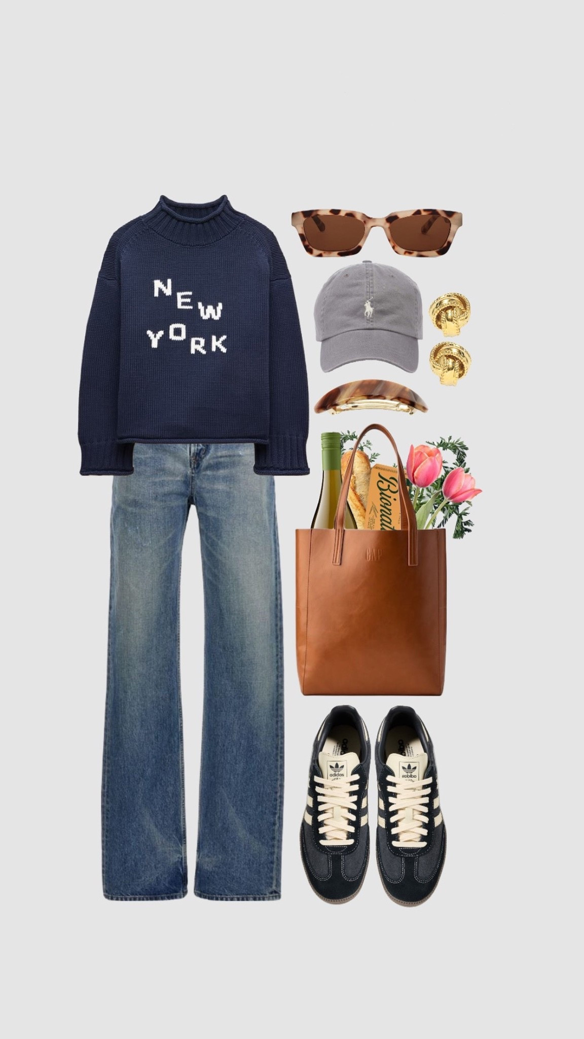 Bag is frontally from Gap! Called the tote bag in cognac