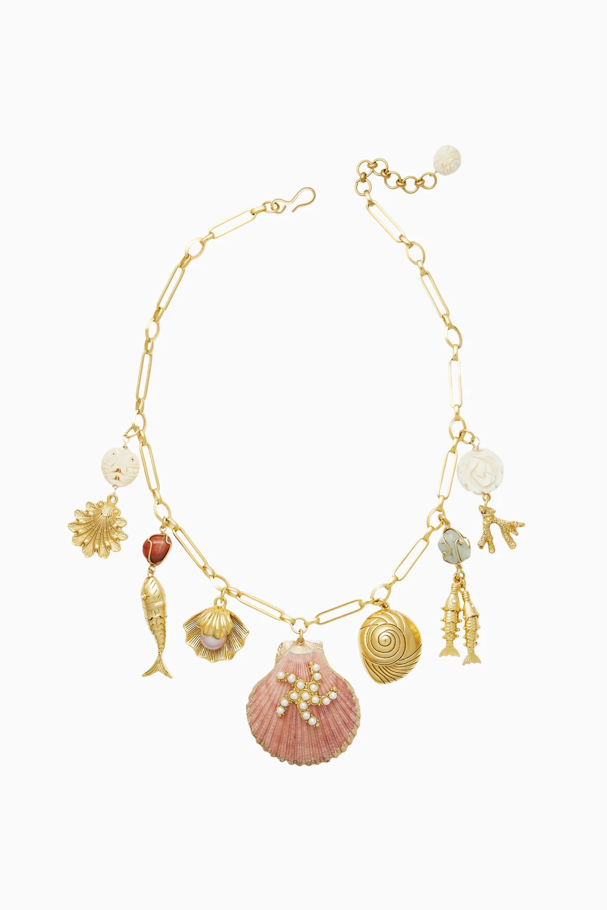 Brinker+Eliza Montauk Shell Necklace | LoveShackFancy