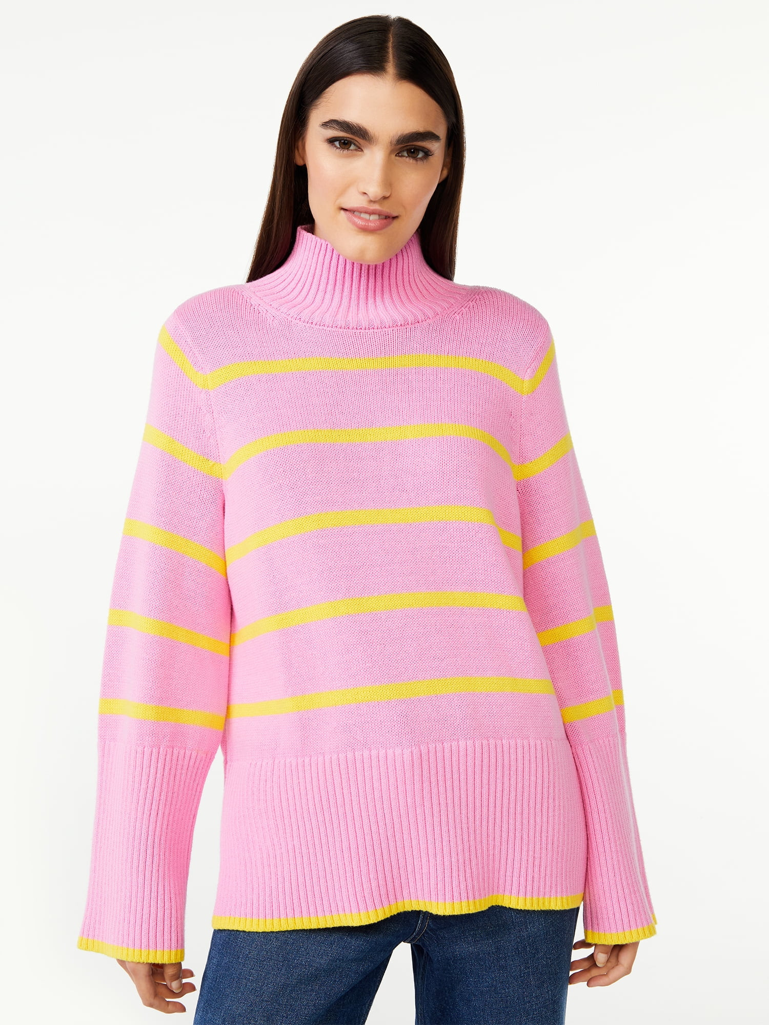 Free Assembly Women’s Tall Rib Turtleneck Sweater | Walmart (US)