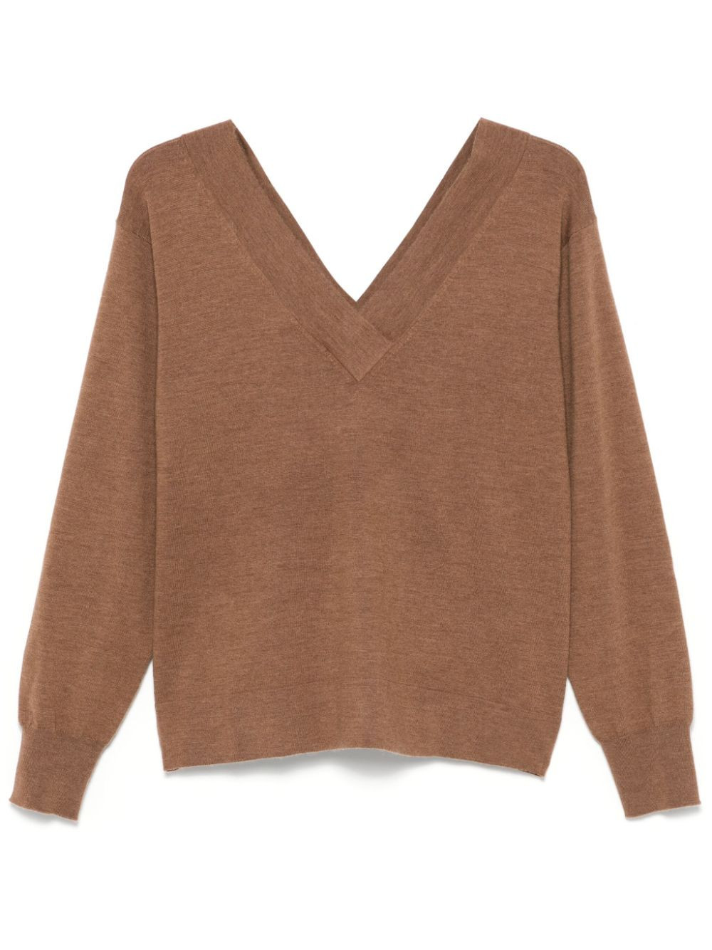 P.A.R.O.S.H. V-neck sweater - Brown | Farfetch Global