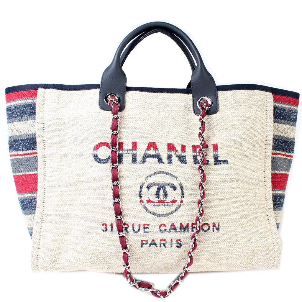Deauville Canvas Tote Large | Keeks Designer Handbags