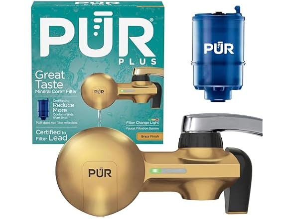 PUR Plus Faucet Mount Water Filtration System - $24.99 - Free shipping for Prime members | Woot!