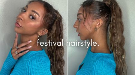 ALL ITEMS MENTIONED FROM MY “Festival Hairstyle for Thin Hair” YOUTUBE VIDEO. 👱🏽‍♀️🌴🎡❣️ (20inch ponytail is from LuxyHair.com — use code LX-LEXI for $ off!) 

#LTKunder50 #LTKFestival #LTKbeauty