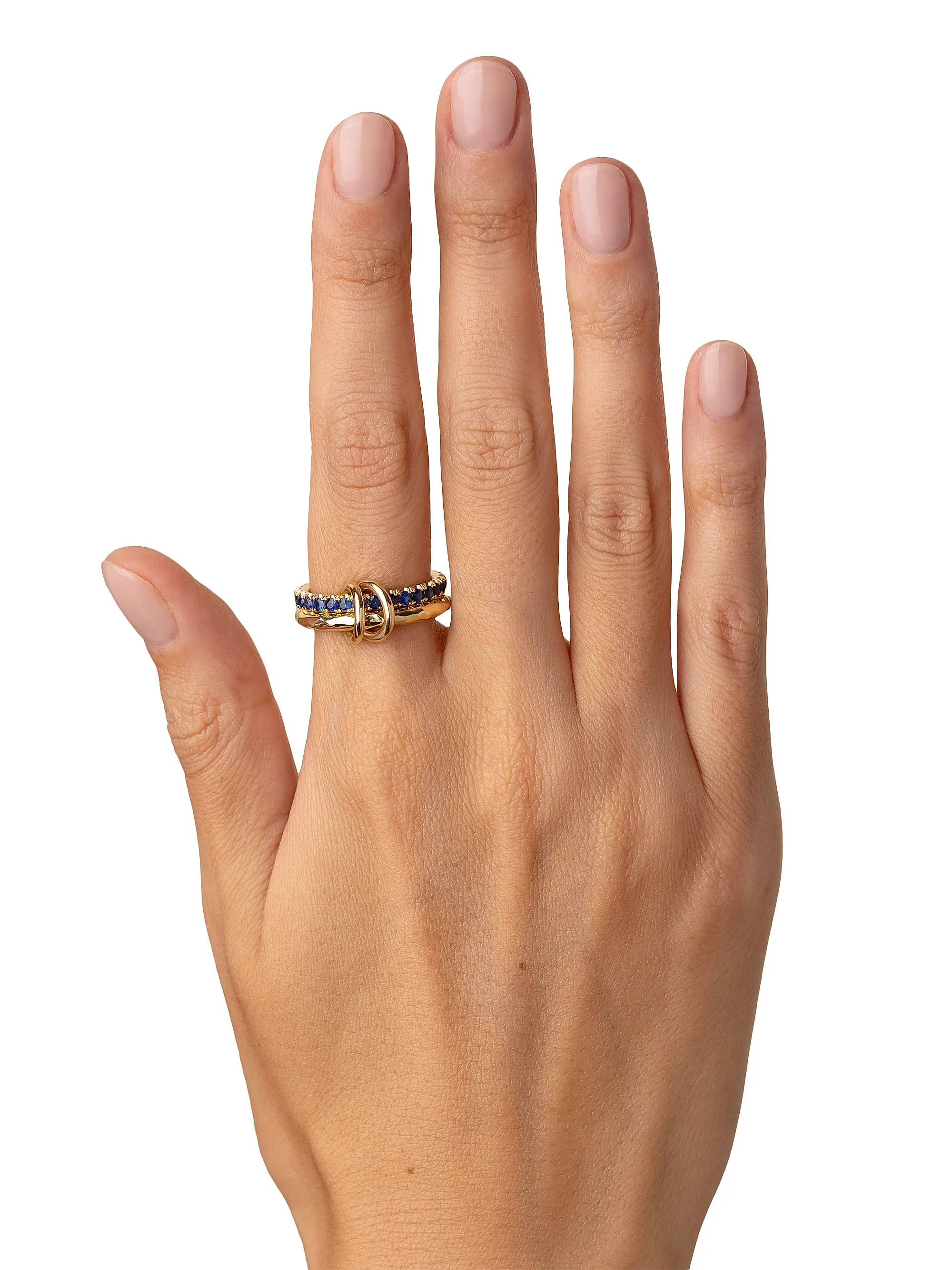 Vetra Vulcan 18K Yellow Gold & Gemstone Double-Band Ring | Saks Fifth Avenue