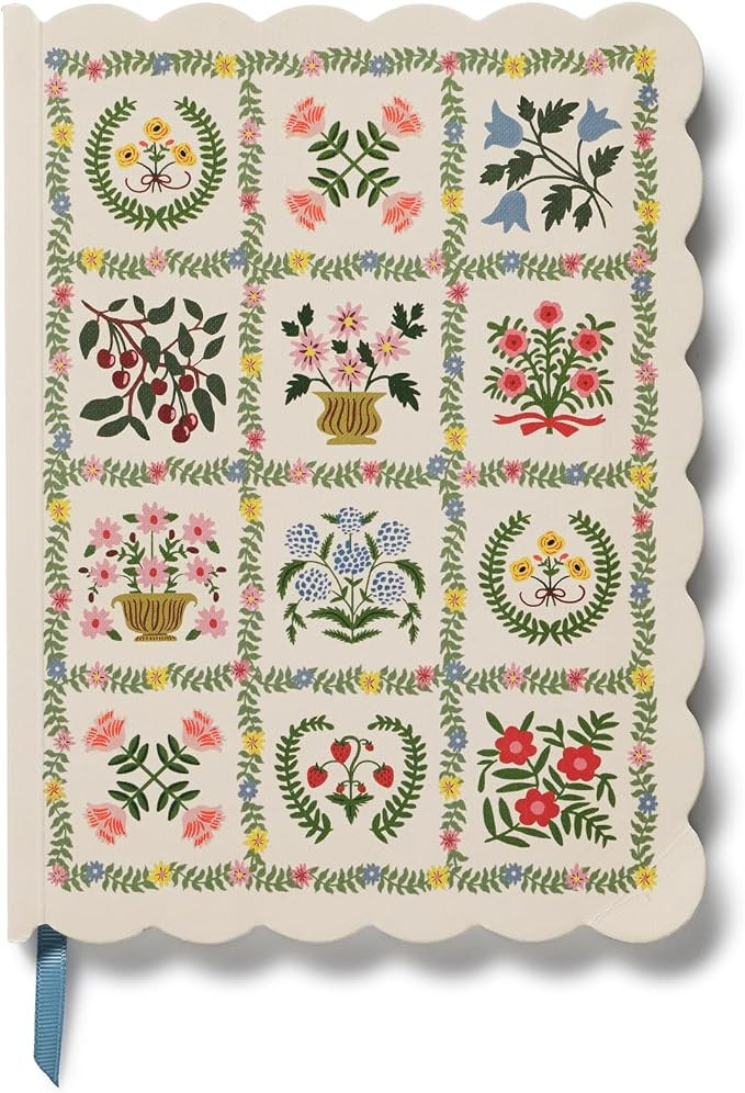 RIFLE PAPER CO. Helena Softcover Journal 150 Lined Pages, 8.5" L x 6.25" W, Linen Textured Paper-... | Amazon (US)