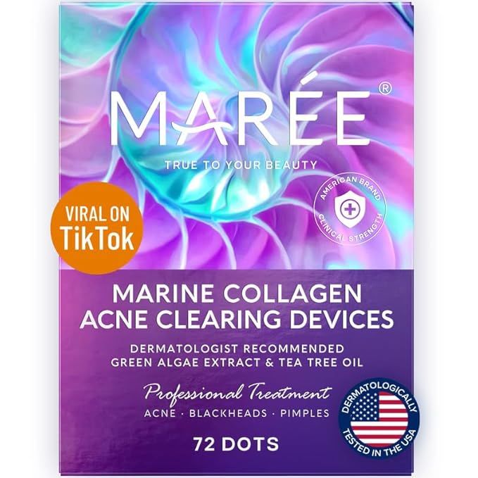 MAREE Acne Сlearing Devices with Natural Green Algae Extract & Tea Tree Oil - Hydrocolloid Acne ... | Amazon (US)