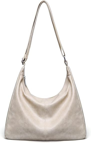 Hobo Bags for Women Vegan Leather Purses Slouchy Shoulder Bag Tote | Amazon (US)