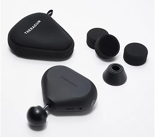 Theragun Mini Handheld Percussive Massager with Attachments | QVC