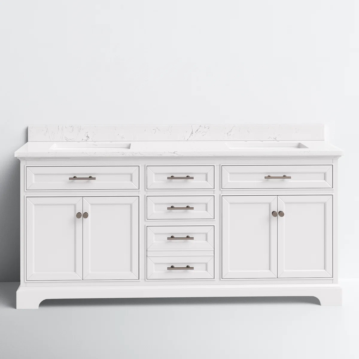 Currahee 72" Double Bathroom Vanity Set | Wayfair North America