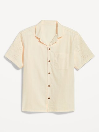 Short-Sleeve Camp Shirt for Men | Old Navy (US)