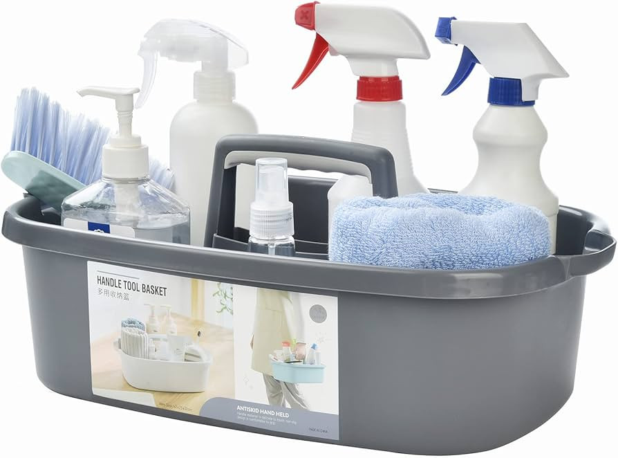 ALINK Large Plastic Shower Caddy Tote, Portable Storage Caddy Basket Organizer with Handle for Do... | Amazon (US)