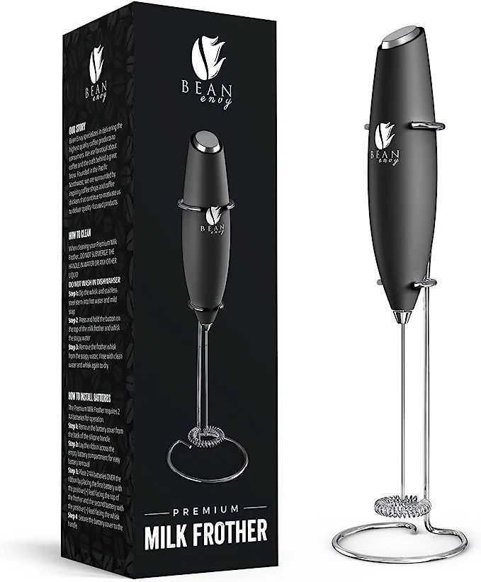 Amazon.com: Bean Envy Handheld Milk Frother for Coffee - Electric Hand Blender, Mini Drink Mixer ... | Amazon (US)