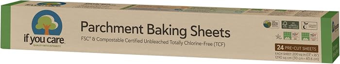 If You Care Parchment Paper Baking Sheets \u2013 3 Pack of 24-Count Precut Liners - Unbleached, C... | Amazon (US)