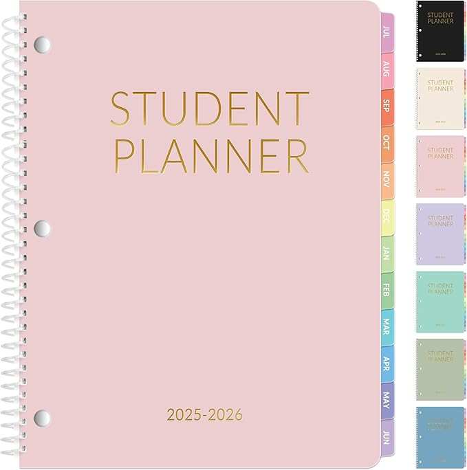 Student Planner 2025-2026, SUNEE Academic Weekly & Monthly Planner, Jul. 2025 - Jun. 2026, 8.5"×... | Amazon (US)