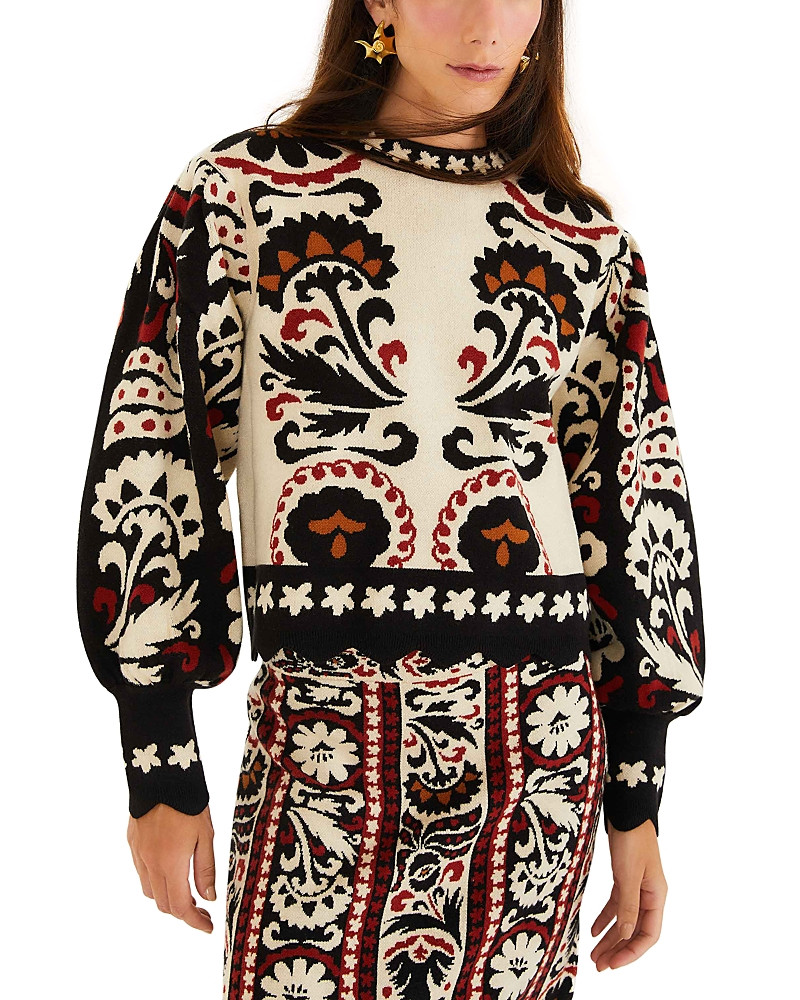 Farm Rio Winter Tapestry Stripes Sweater | Bloomingdale's (US)