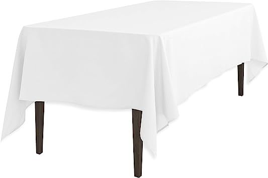 LinenTablecloth 60 x 102-Inch Rectangular Polyester Tablecloth White | Amazon (CA)