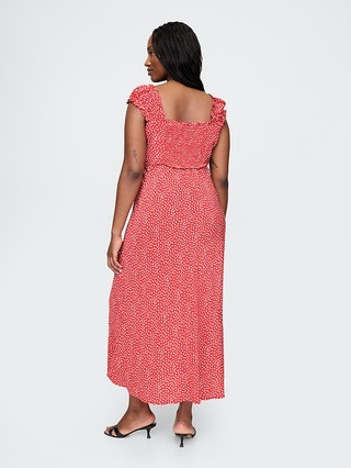 Crepe Sweetheart Maxi Dress | Gap (US)