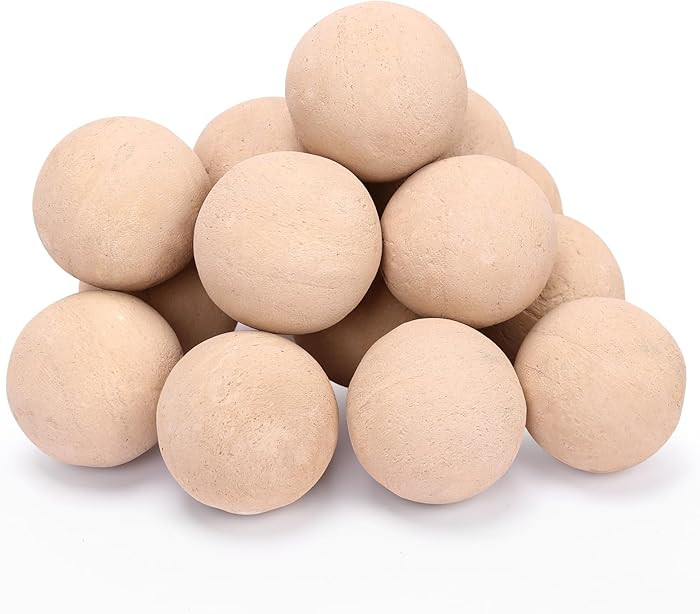 Ceramic Fire Balls, 3 Inch Set of 15 Fire Stones for Indoor & Outdoor Fire Pits or Gas Fireplaces... | Amazon (US)