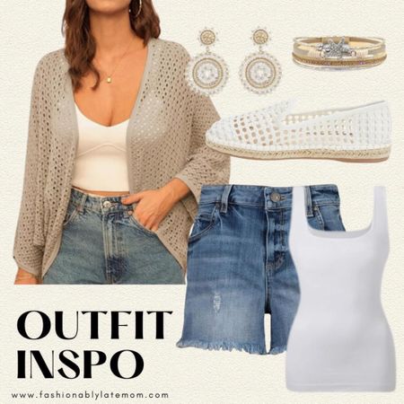  Neutral summer outfit idea 
Fashionablylatemom 
GRACE KARIN Open Front 3/4 Sleeve Batwing Cardigan for Women Lightweight Crochet Summer Cardigan Hollow-out Cover Ups
P Ammy Fashion® Multi-layered Leather Bracelet Rhinestone Starfish Stackable Boho Cuff Bangles Bohemian Jewelry Gift for Women or teen girls with Magnetic Clasp


#LTKSeasonal
