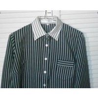 Ladies Vintage Black/White Striped Shirt/Blouse. Size 14 | Etsy (US)
