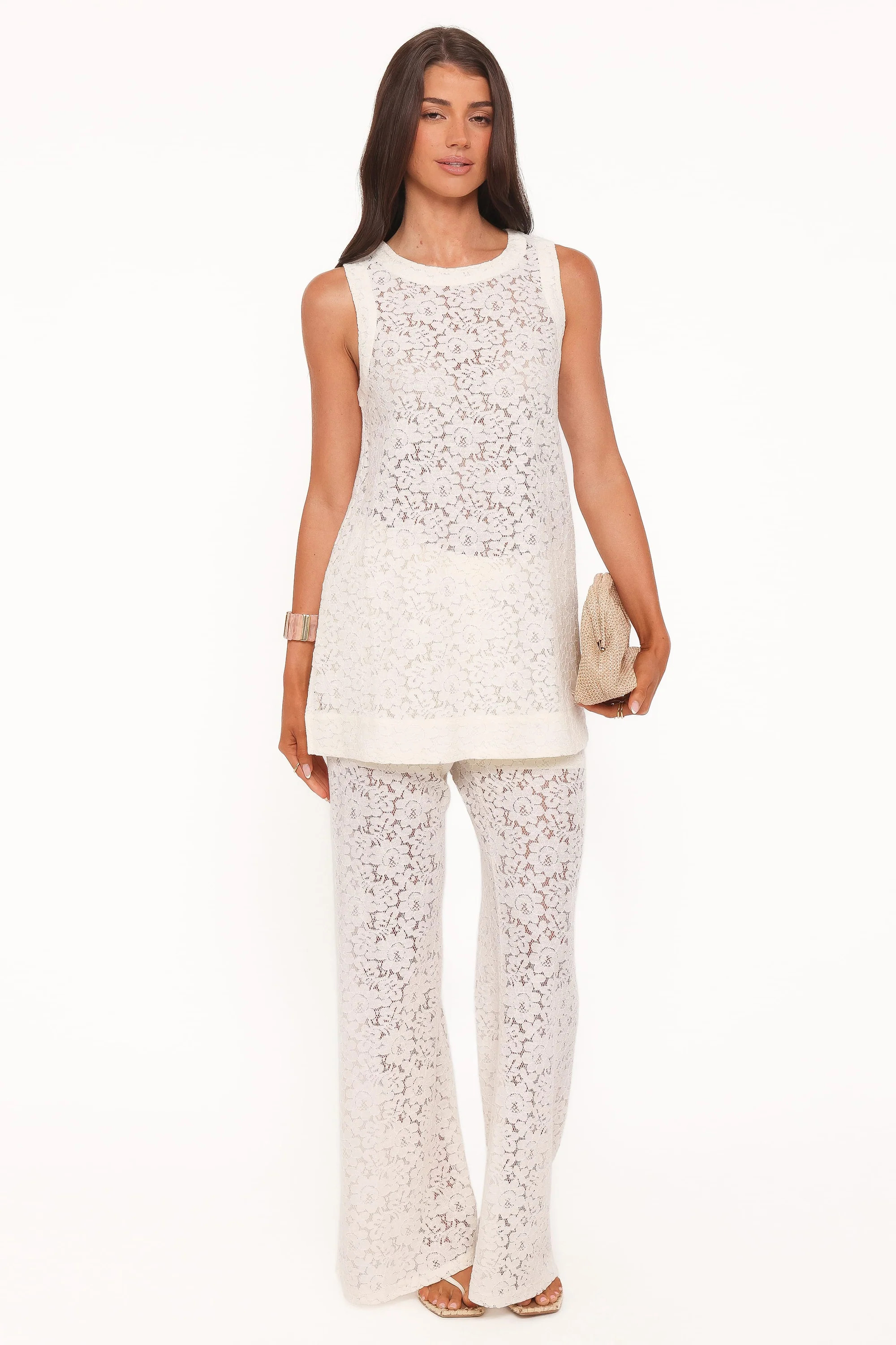 Sammy Embroidered Set - Cream Lace | Petal & Pup (US)