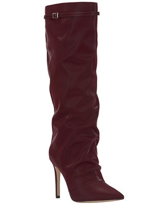 Women's Paeril Buckle Slouch Stiletto Boots | Macy's