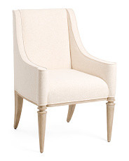 36in Oak Wood Santa Barbara Upholstered Dining Arm Chair | Chairs & Seating | Marshalls | Marshalls