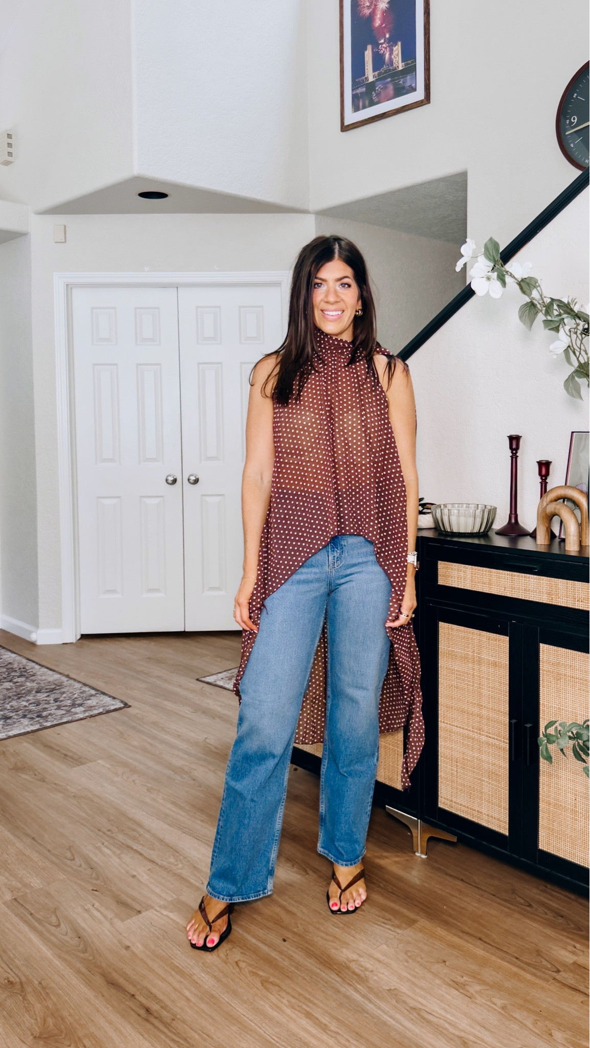 Medium polka dot top
29 curvy jeans
Going out tops, summer tops, jeans and a top, affordable tops, summer midsize outfit, date night, girls night

#LTKootd #LTKSeasonal