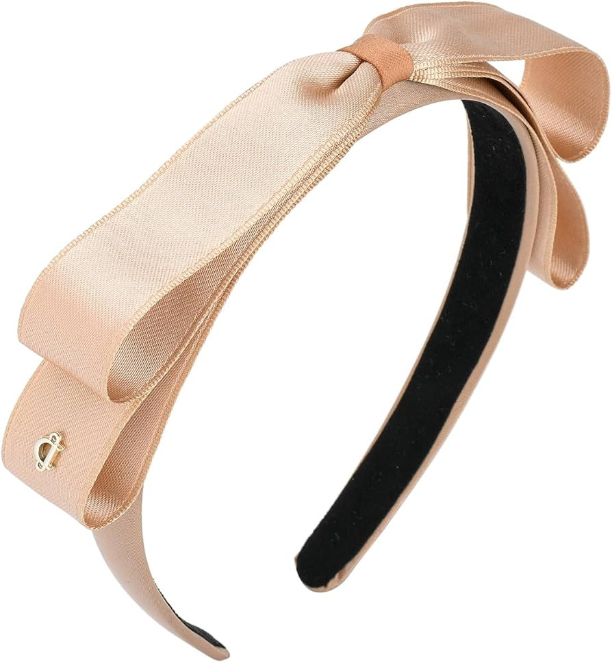 Fashion bow headbands for women teen girls, women haribands with bow,simple top knot hairbands | Amazon (US)