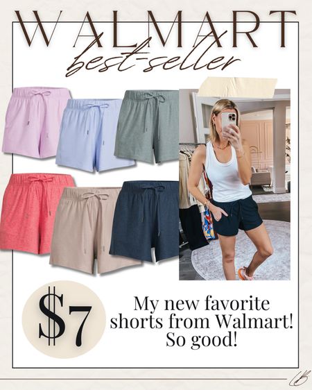 My new favorite shorts from Walmart!! $7. Size up if in between sizes 

#LTKFindsUnder50 #LTKFitness #LTKSaleAlert