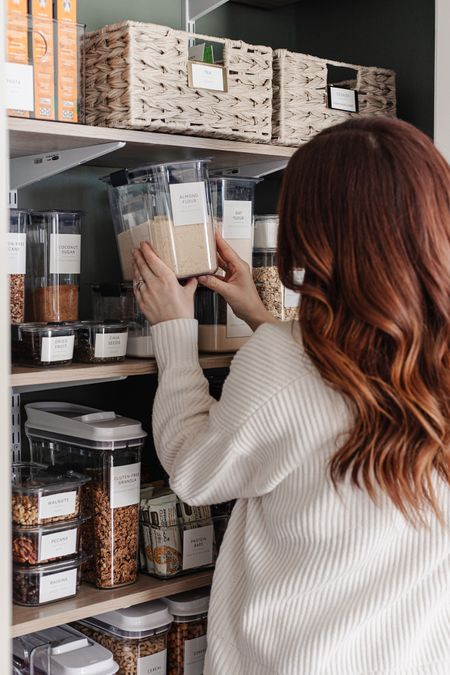 Sneak peek at our pantry makeover! 

Rubbermaid brilliance food storage container set, oxo cereal dispensers, modern pantry labels, pantry baskets

#LTKhome #LTKSeasonal #LTKfamily