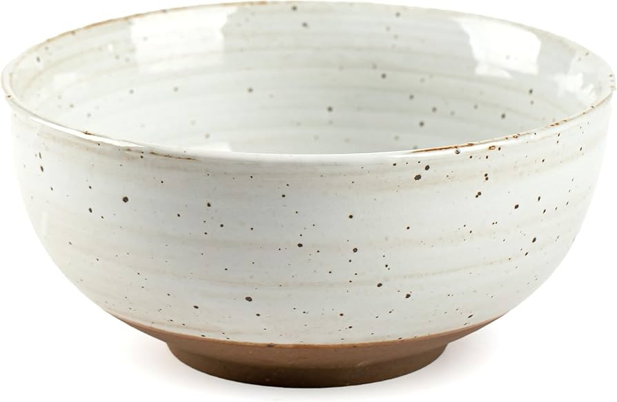 Mixing Bowl, Salad Bowl, Ceramic Serving Bowl, 9 inch Popcorn Bowl, Stoneware Bowl for Cooking Fr... | Amazon (US)