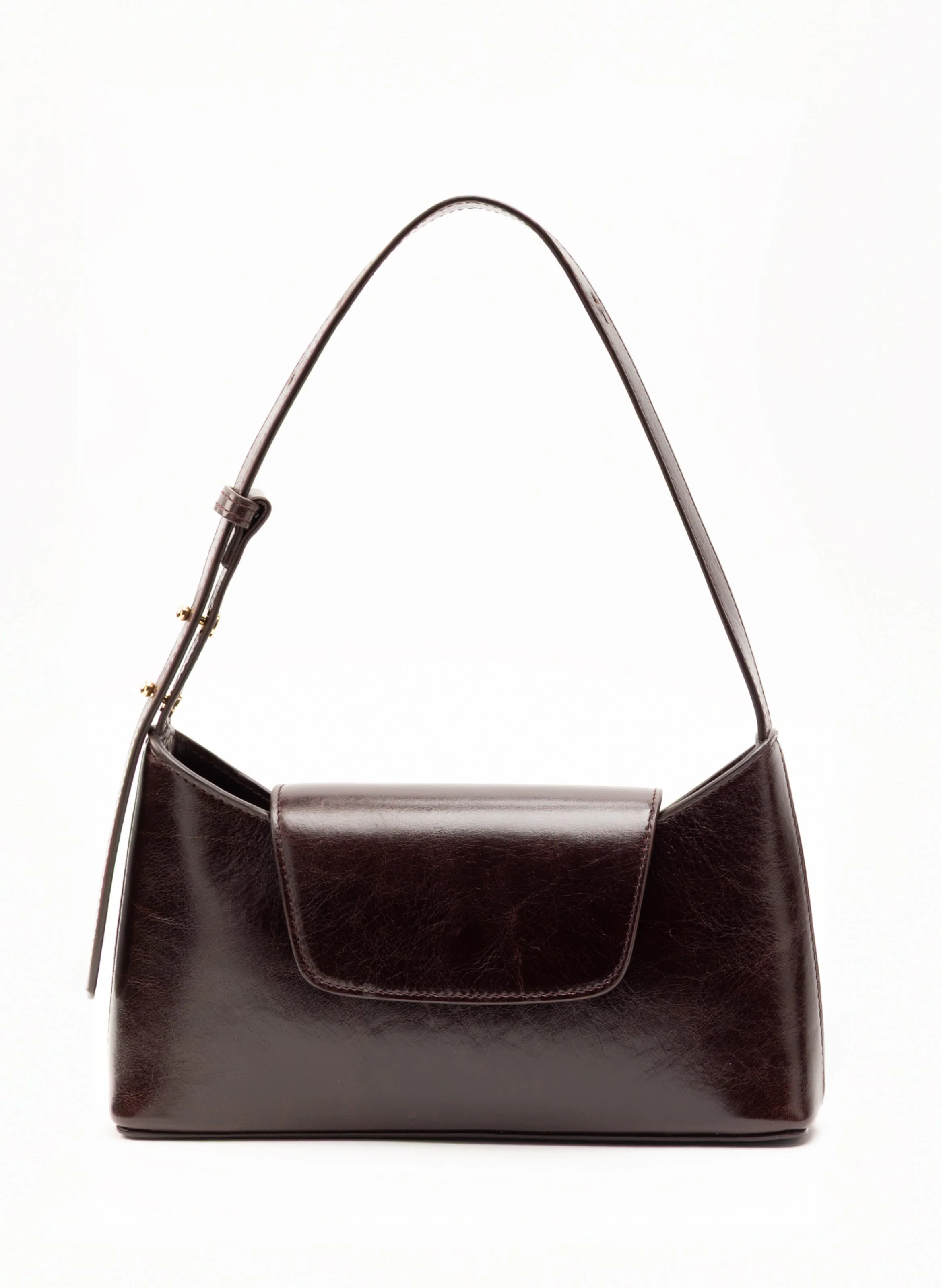Envelope Vintage Leather Chestnut - Minimalist Shoulder Bags - Elleme | Elleme