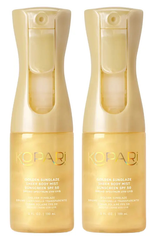 Kopari Golden Sunglaze Sheer Body Mist SPF 50 Duo $78 Value at Nordstrom | Nordstrom