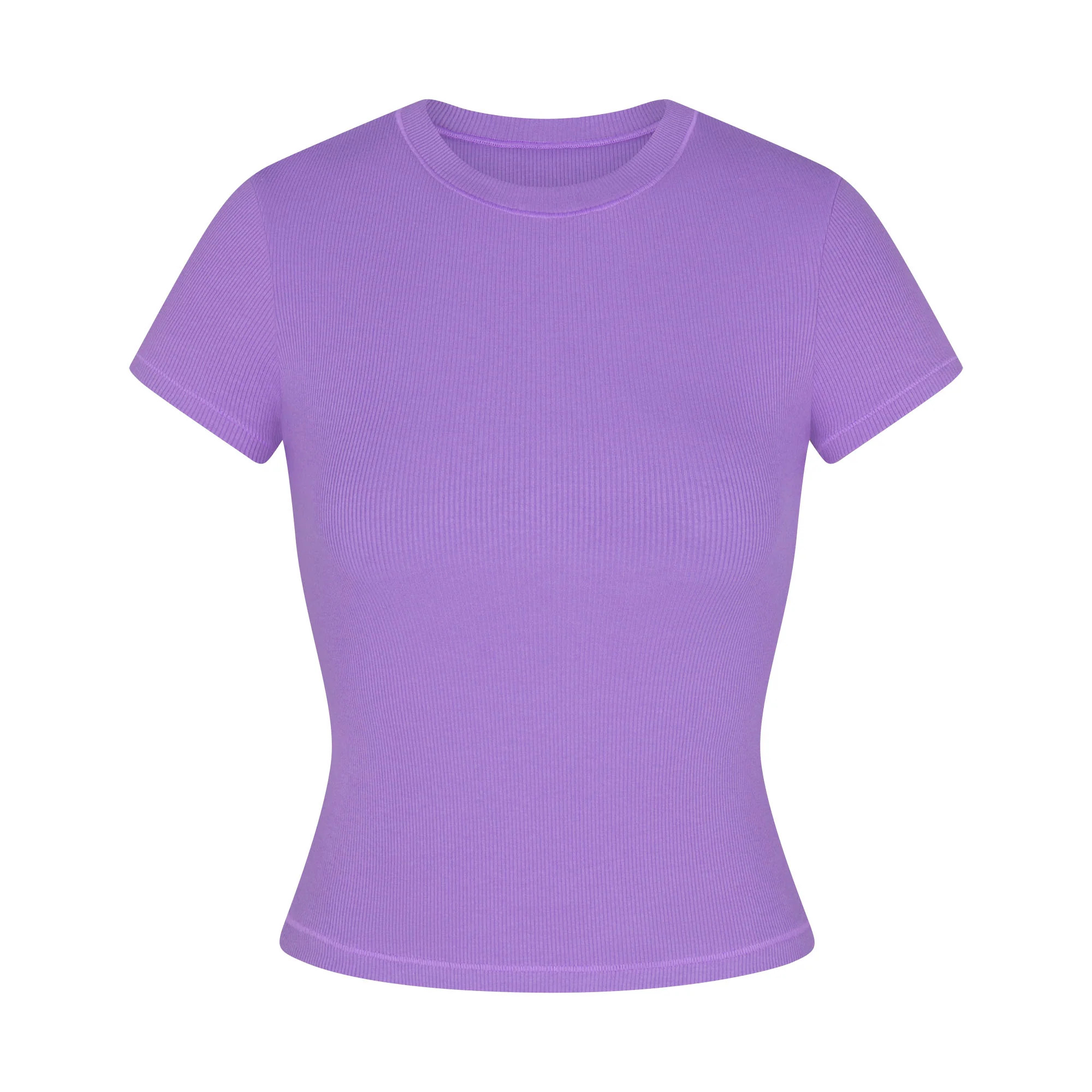 COTTON RIB T-SHIRT | ULTRA VIOLET | SKIMS (US)