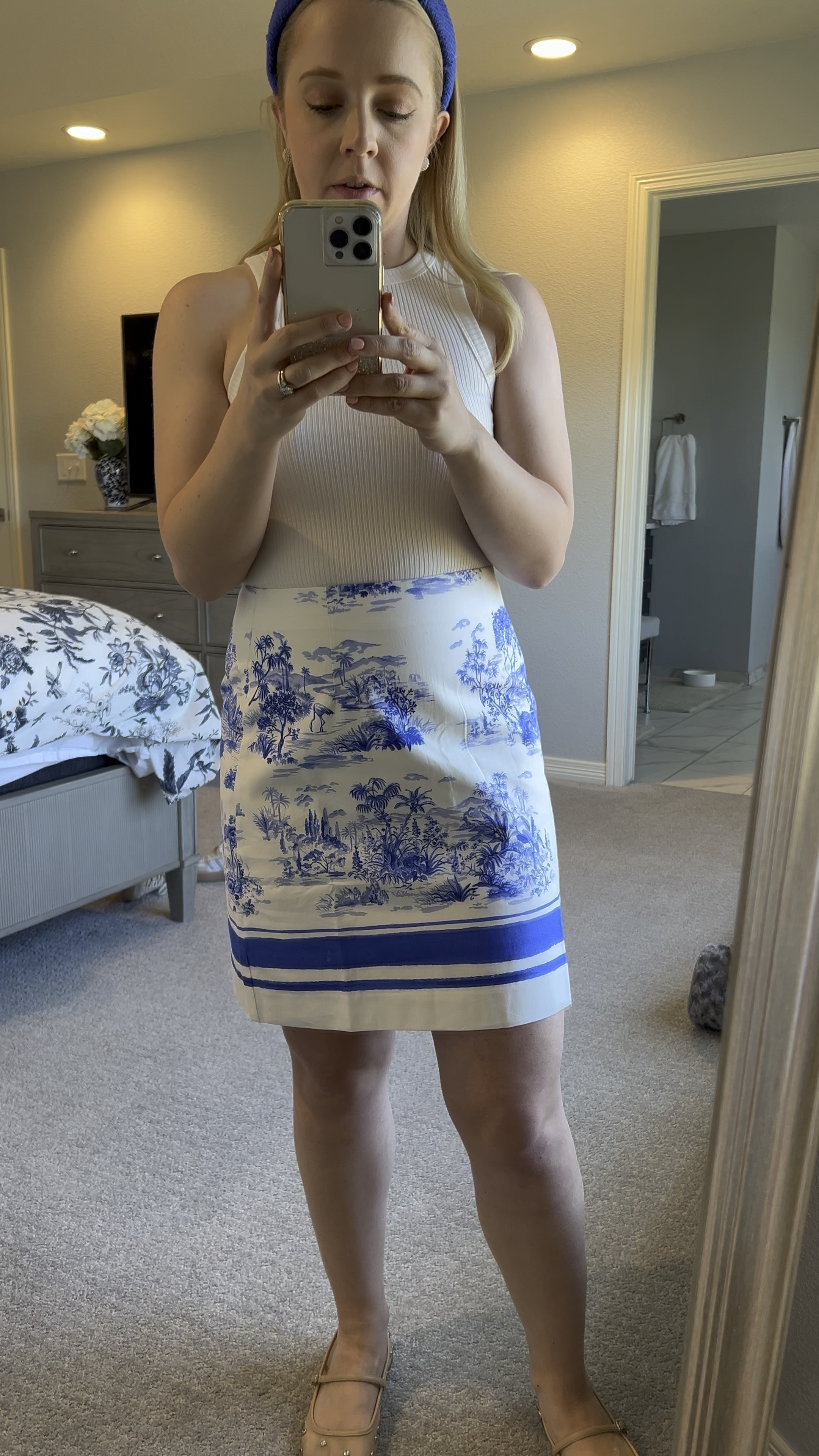 Spring skirt is limited in sizes, but fits true to size! Light weight and not too tight.
Spring outfit. Skirt. Mom outfit. Ribbed tank. Mary Jane’s 

#LTKVideo