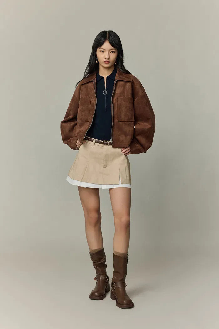 Coddenham Jacket in Faux Suede | Fabrique