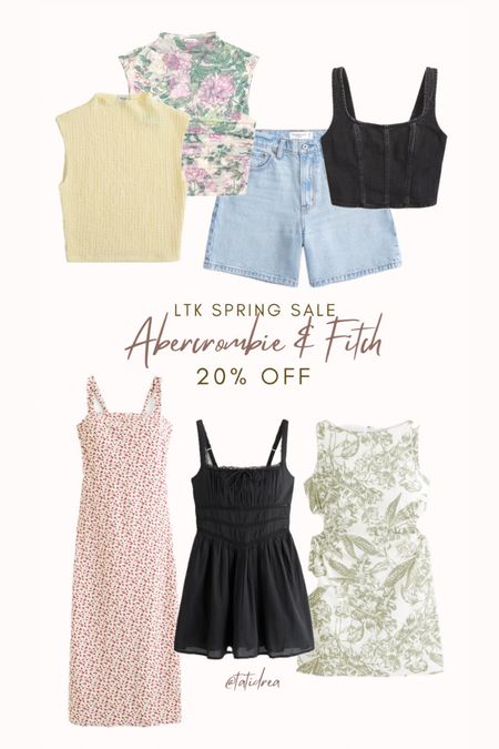 Abercrombie sale! LTK spring sale 
Summer dresses, denim shorts, so many cute tops!

#LTKSpringSale #LTKfindsunder100 #LTKstyletip