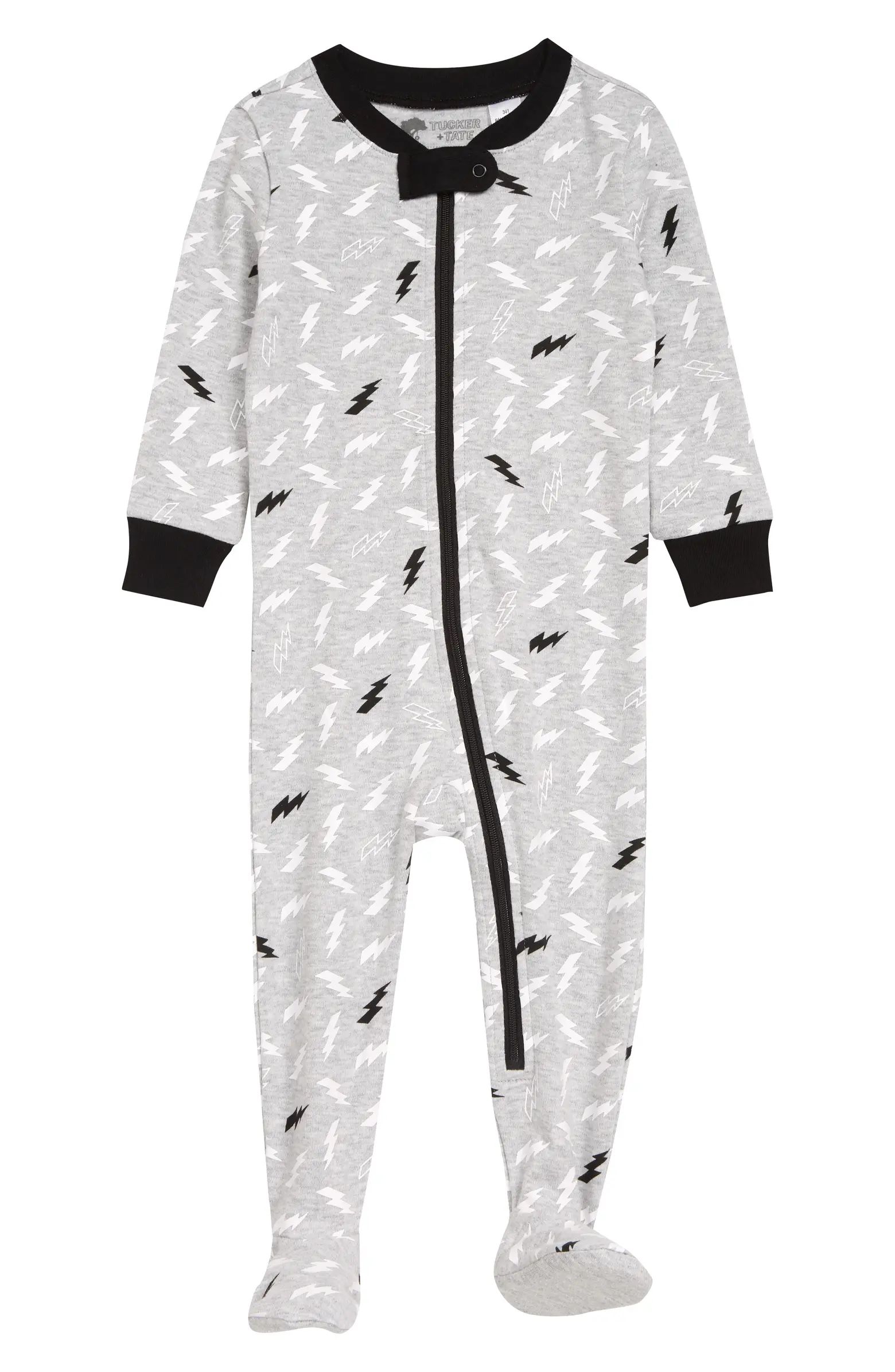 Print Fitted One-Piece Pajamas | Nordstrom