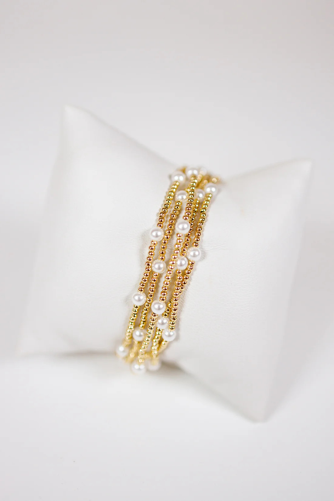 Gold and Pearl Bracelet Set | Jaxe + Grace Boutique